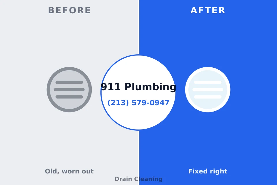 Before and after: plumbing repair Fitchburg, WI
